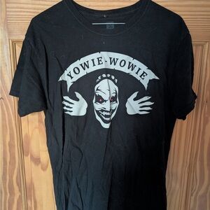 Black Graphic Tee with Yowie-Wowie Design